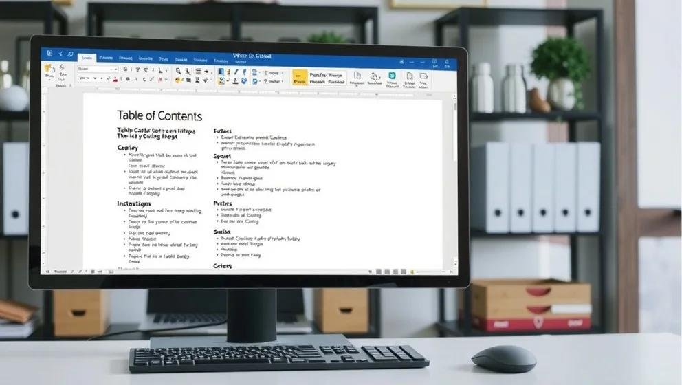 Hur infogar man en innehållsförteckning i Word